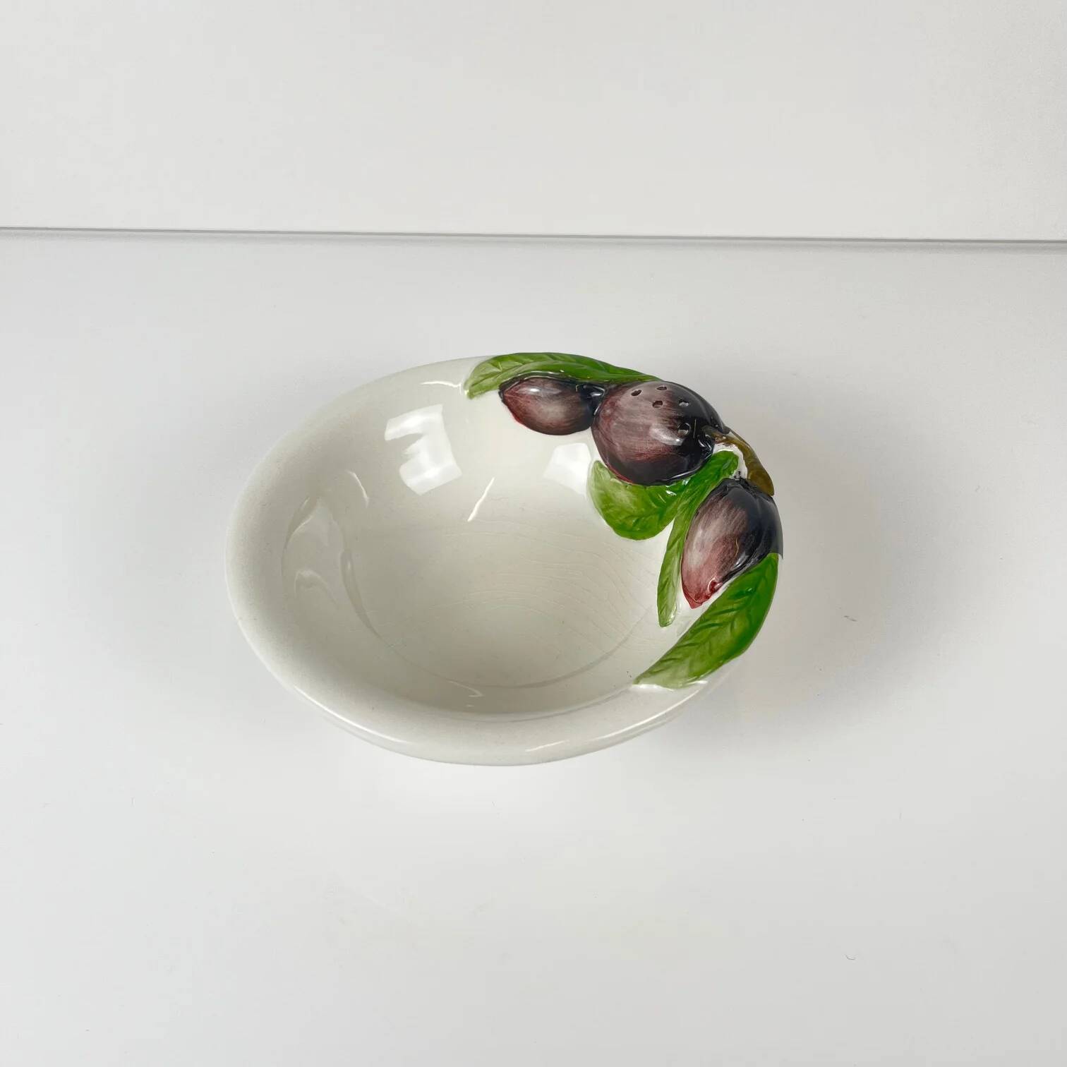 Olive barbotine appetizer dish, Bassano, Italy 1970
