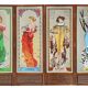Screen decorated with the four seasons.