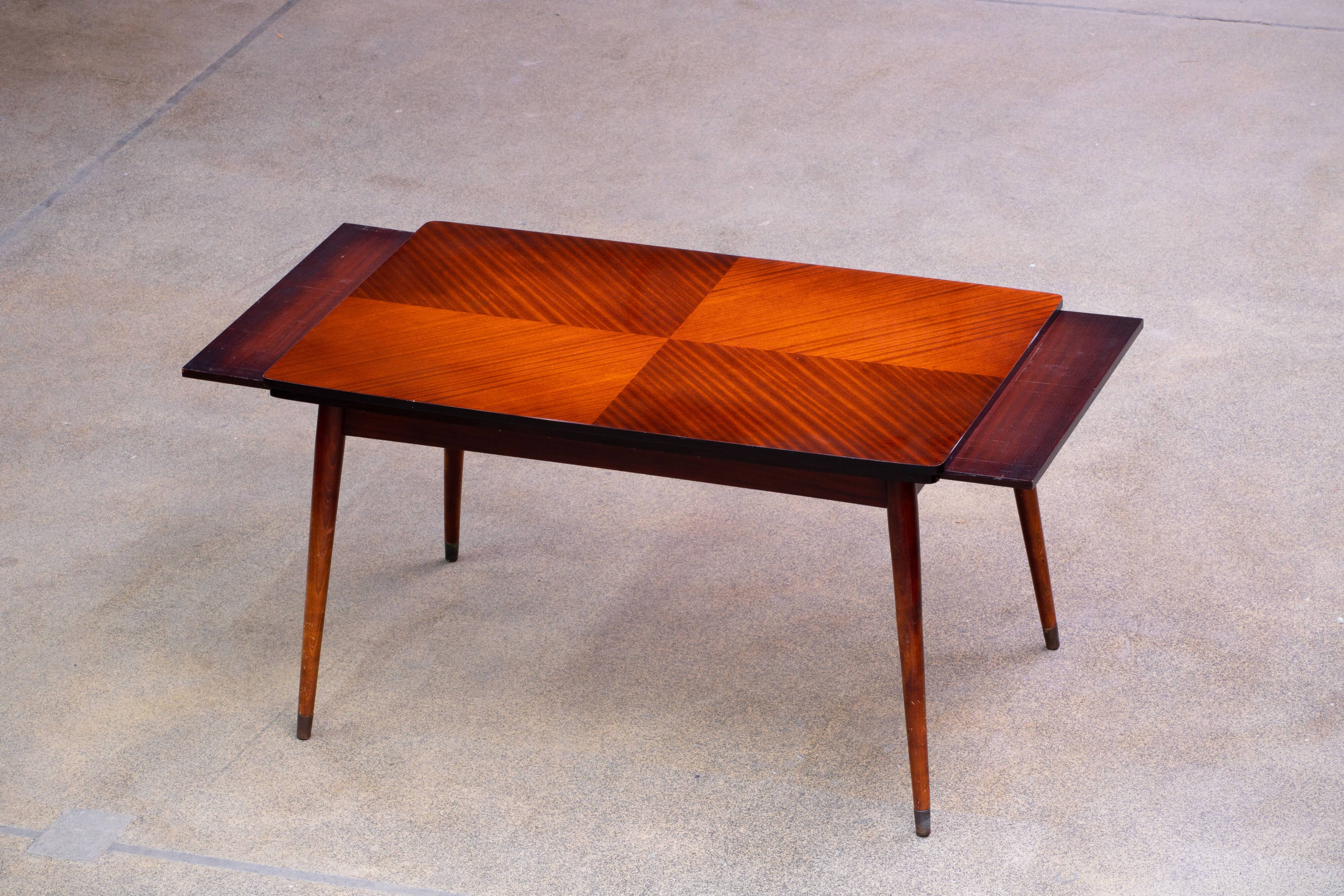Scandinavian mahogany dining table 1960