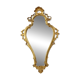 Classic Narrow Crested Mirror Gold Leaf Gilded Baroque Style 72cm