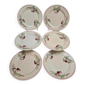 Lot de 6 assiettes plates