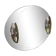 Oval mirror with 2 double tain sconces by Antonio Lupi from the 80s, 69x55 cm