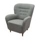 Fauteuil gris, design scandinave, production : Danemark