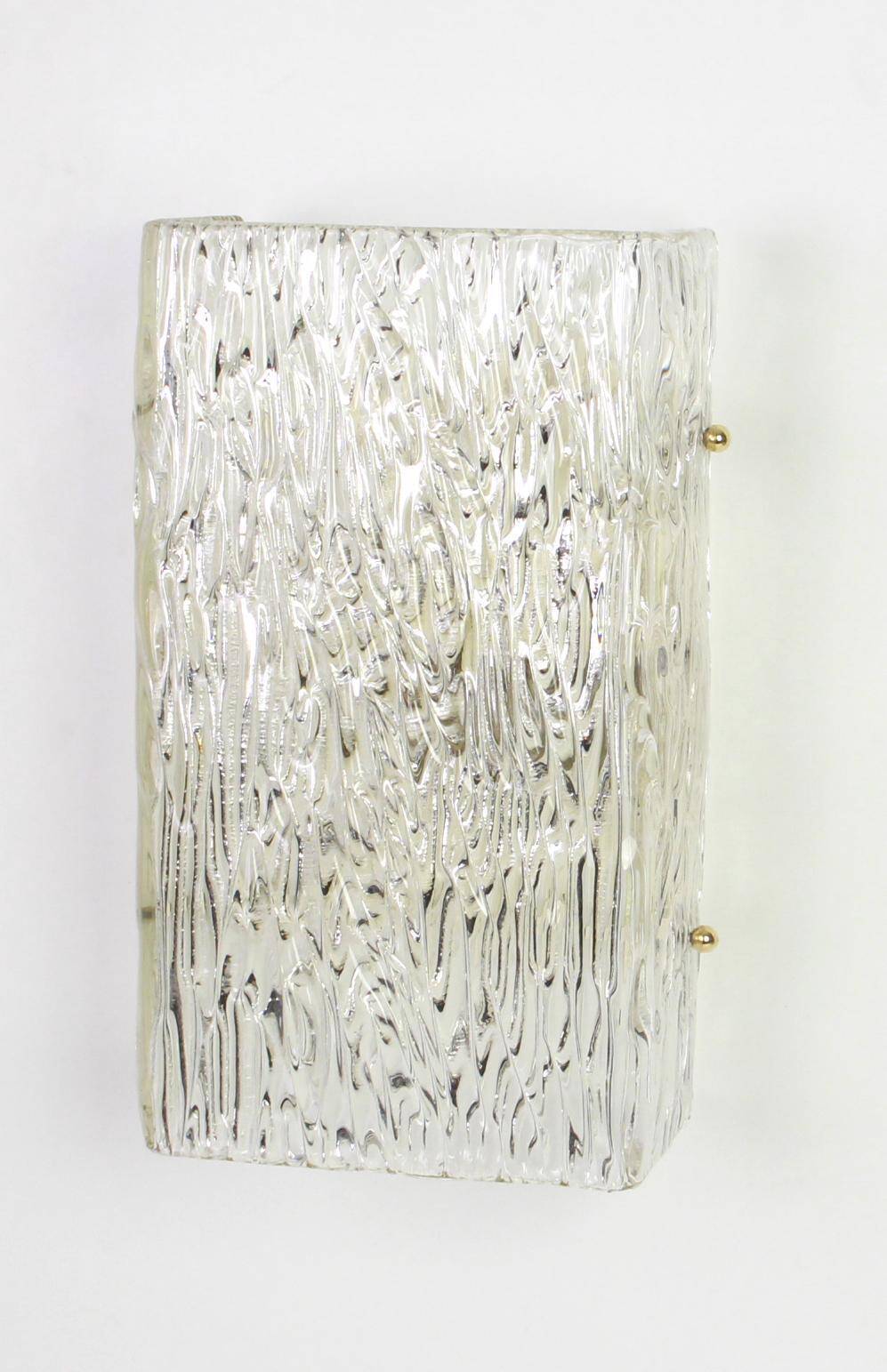 1 pair of large wall sconces by Kalmar, Austria, 1960s.