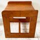 Geometric coffee table wood vintage honey