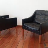 Borge Mogensen pair of armchairs, Fredericia Denmark edition