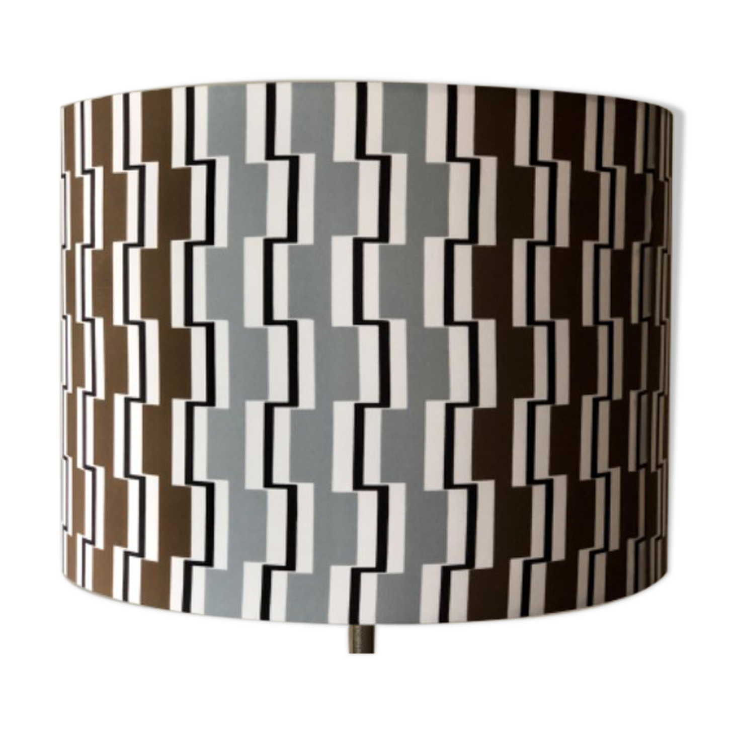 Fortress lampshade - vintage fabric