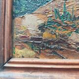 Paul Gobert ( 1891-1963 ) Oil painting on panel Mountain landscape