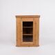 Hanging corner cabinet with glass door - pine - year 1890s