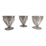 Set of 3 Baccarat Talleyrand crystal glasses