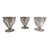 Set of 3 Baccarat Talleyrand crystal glasses