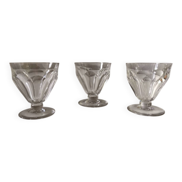 Ensemble de 3 verres Cristal Baccarat Talleyrand