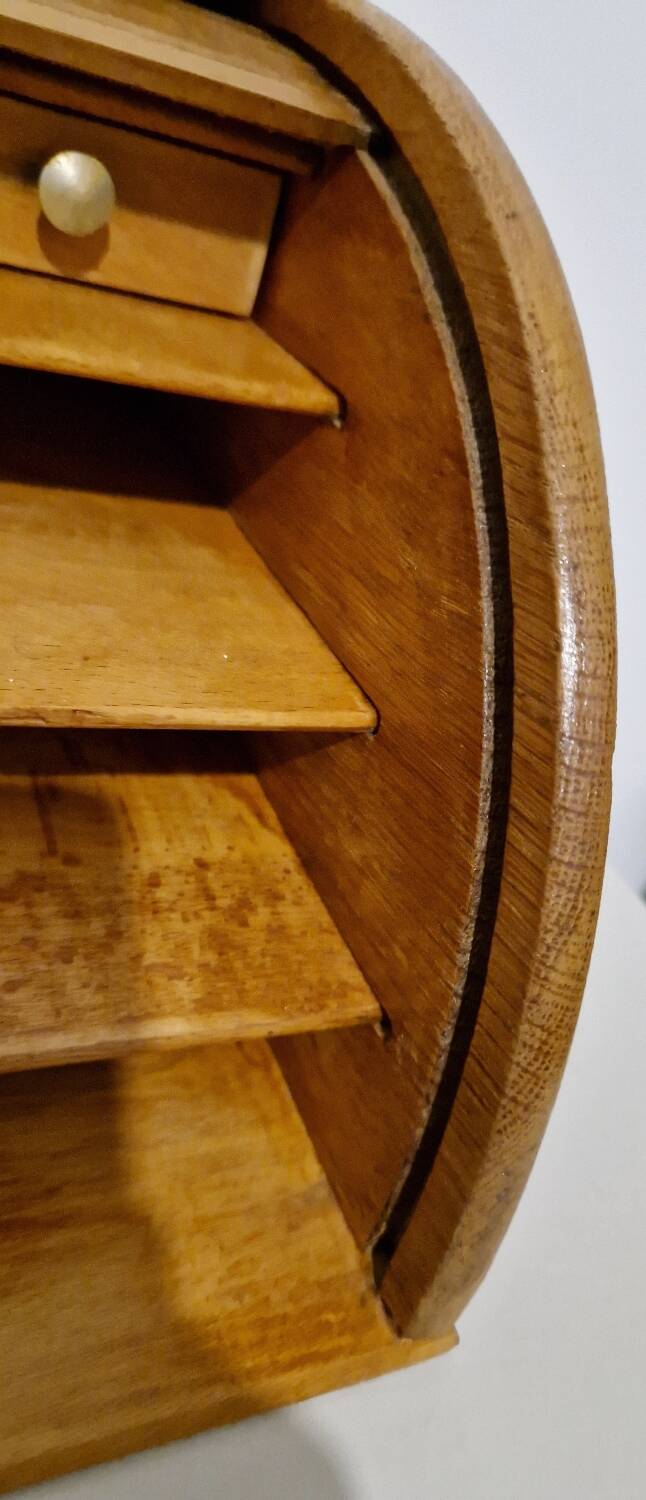 Old oak curtain storage file