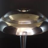 French Art Deco Chrome Mushroom Lamp