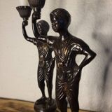 Statuette candle holder