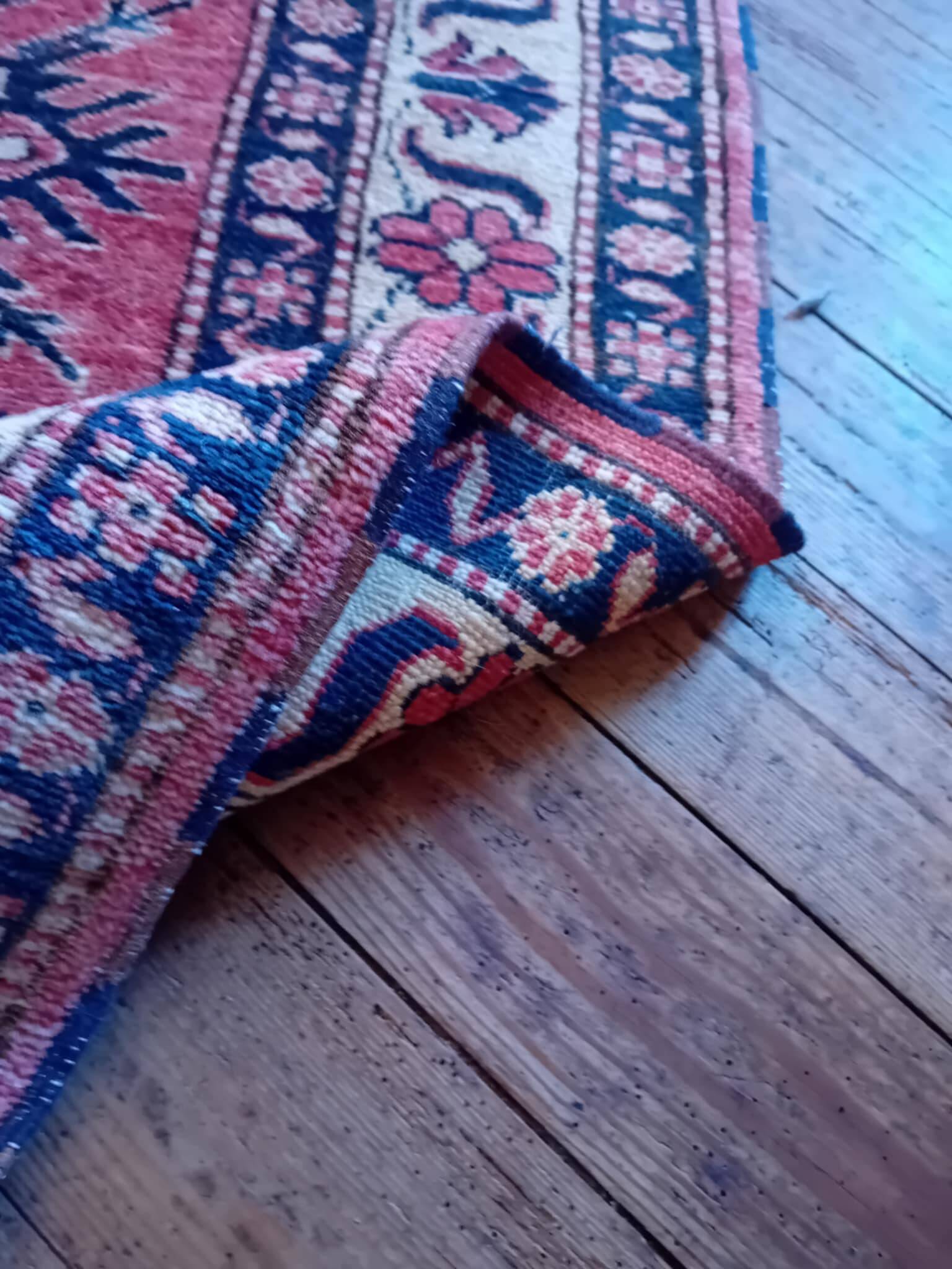 Handmade Pakistani Kazak Runner Rug 335x88cm