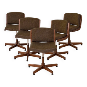 set 5 chaises bureau - massif