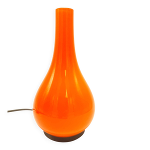 Lampe en opaline orange