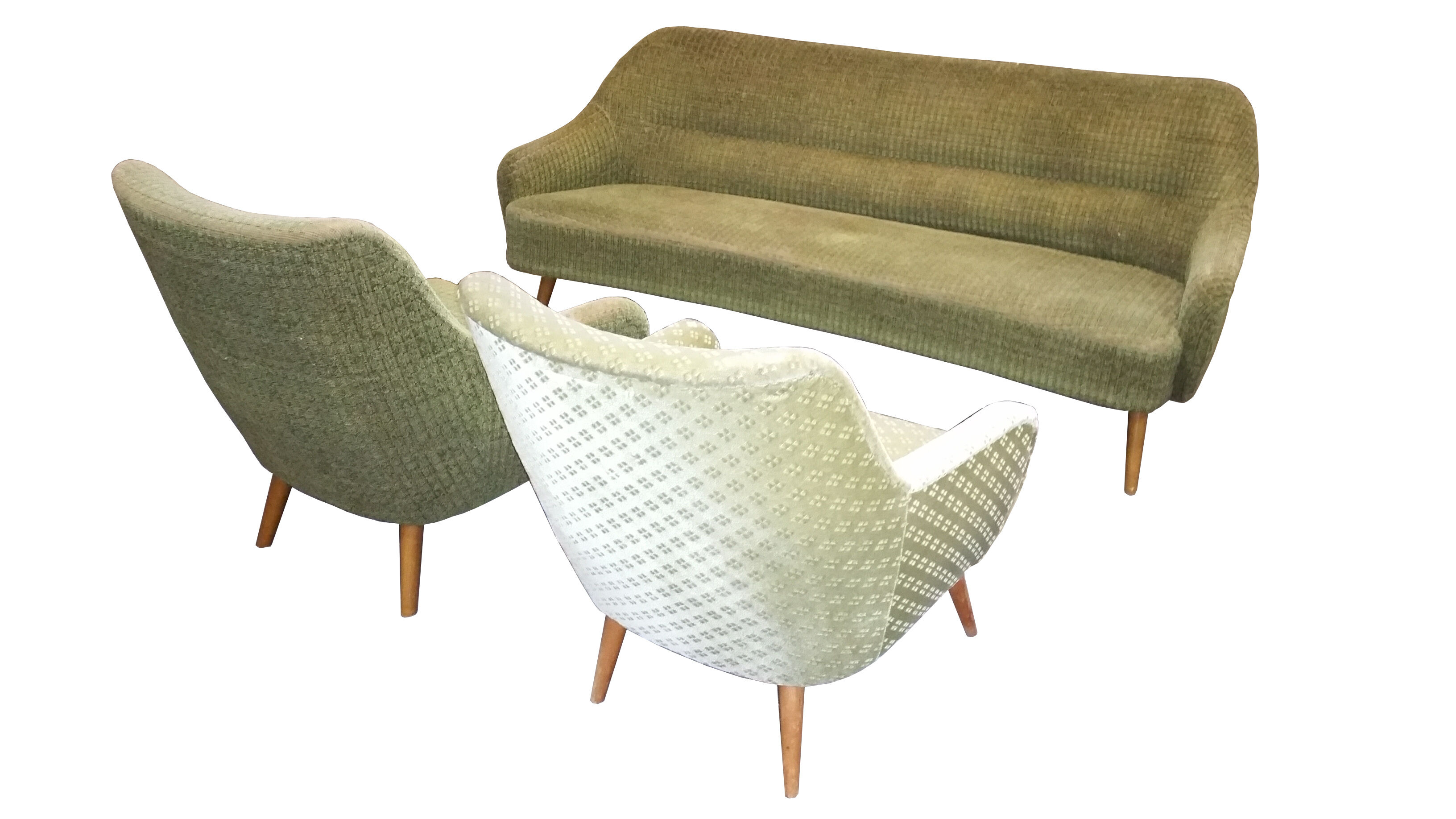 Set couch ARC EGG and a 50/60s Chair vintage
