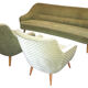 Set couch ARC EGG and a 50/60s Chair vintage