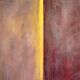Oil on wood self-portrait of an artist