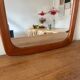 Vintage Danish teak mirror - beautiful edges
