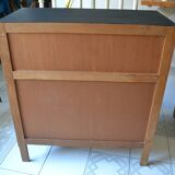 Chest of drawers 60s 4 drawers blond oak