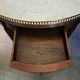 Mahogany and marble bouillotte table