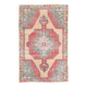 5x7 Vintage Red & Beige Vintage Oushak Small Size Area Rug, 134x218 Cm