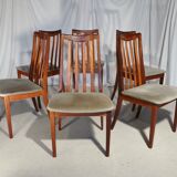 Six scandinavian g Plan teak chairs