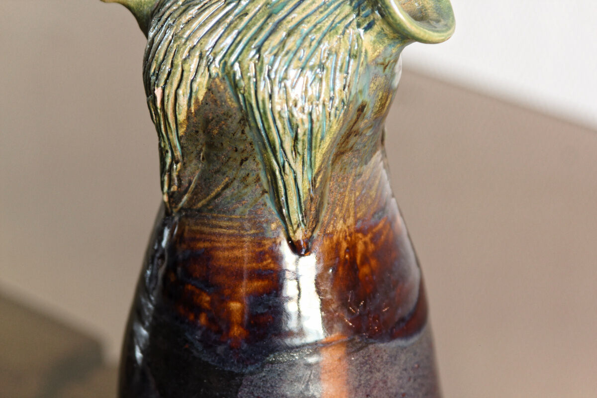 Slurry kid, eggplant shape