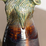 Chevrette en barbotine, forme aubergine