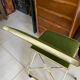 Pair of vintage green velvet folding chairs