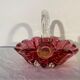 Vintage murano glass basket