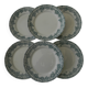 6 dessert plates in earthenware from SAINT AMAND. Argenton model.