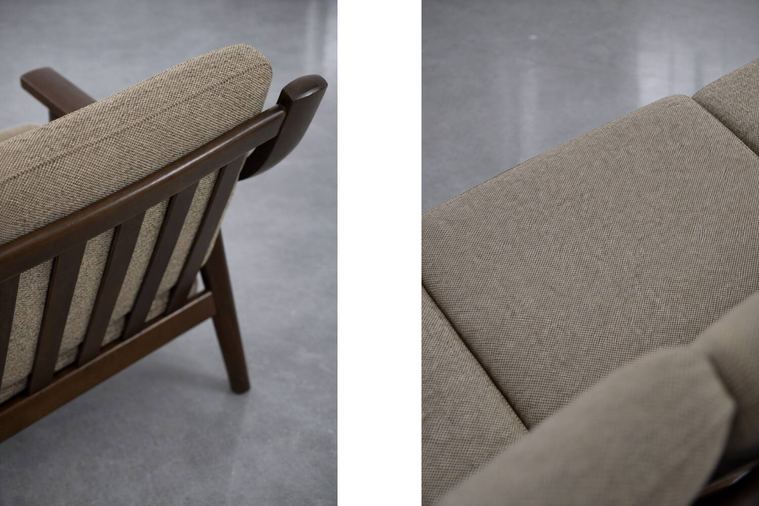 Vintage Mid-Century Modern 3-Seater Sofa & Armchair by Hans J. Wegner