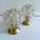Pair of Limburg Bubble Glass Lamps