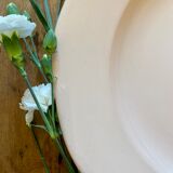 Pink vintage round dish from the digoin manufacture