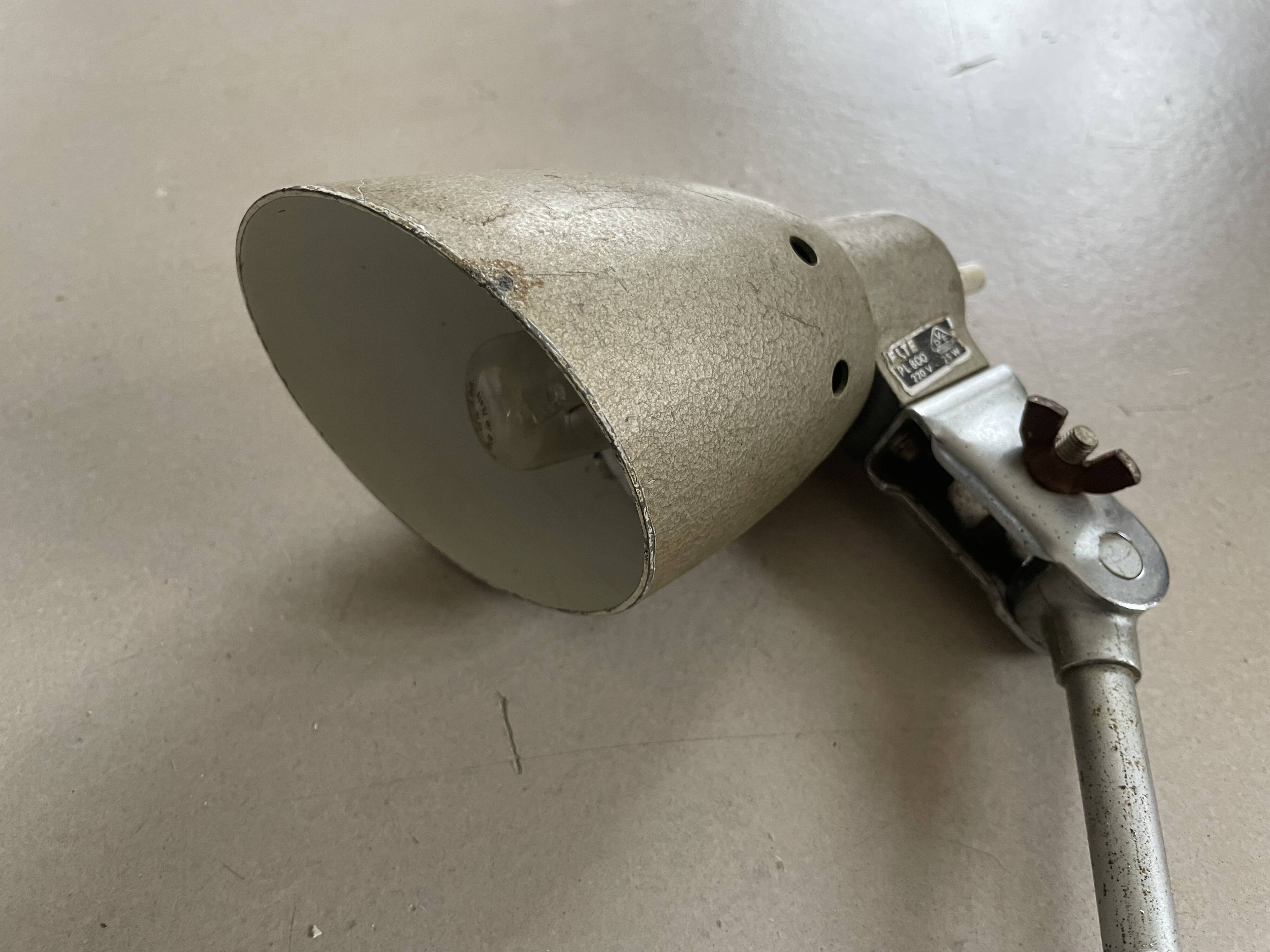 Old industrial articulated lamp