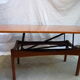 Table scandinave à système en teck