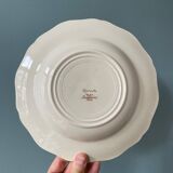 Series of 9 Sarreguemines France soup plates, Agreste collection