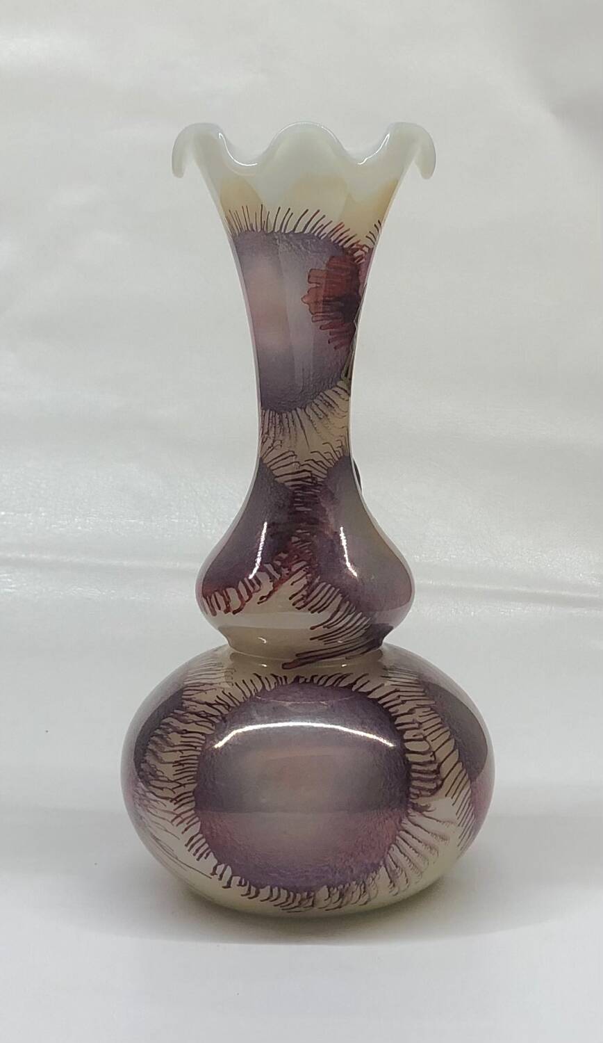 Vase en verre d’opaline soufflé Toscan Stelvia
