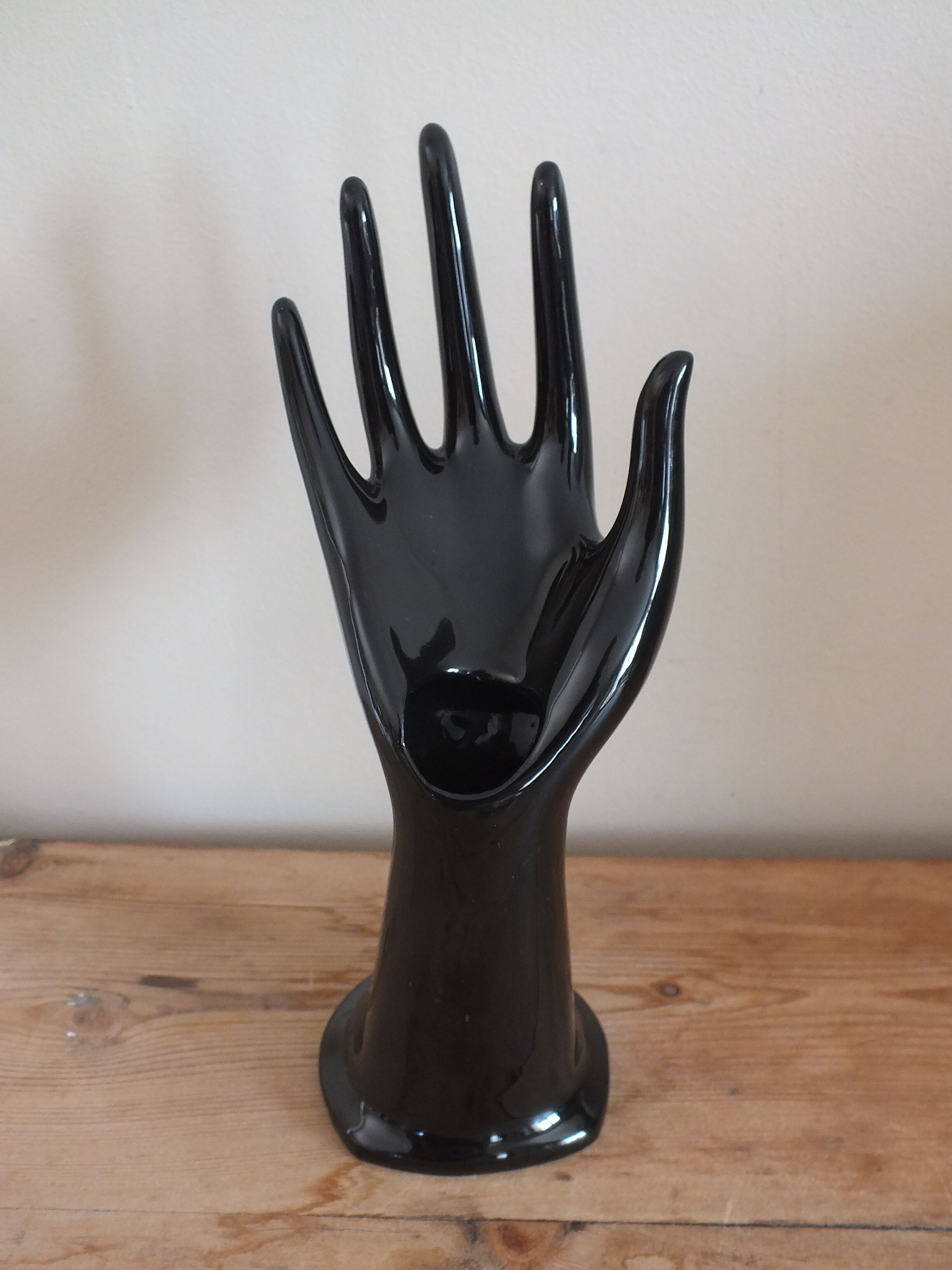 Hand black vintage ring, numbered old