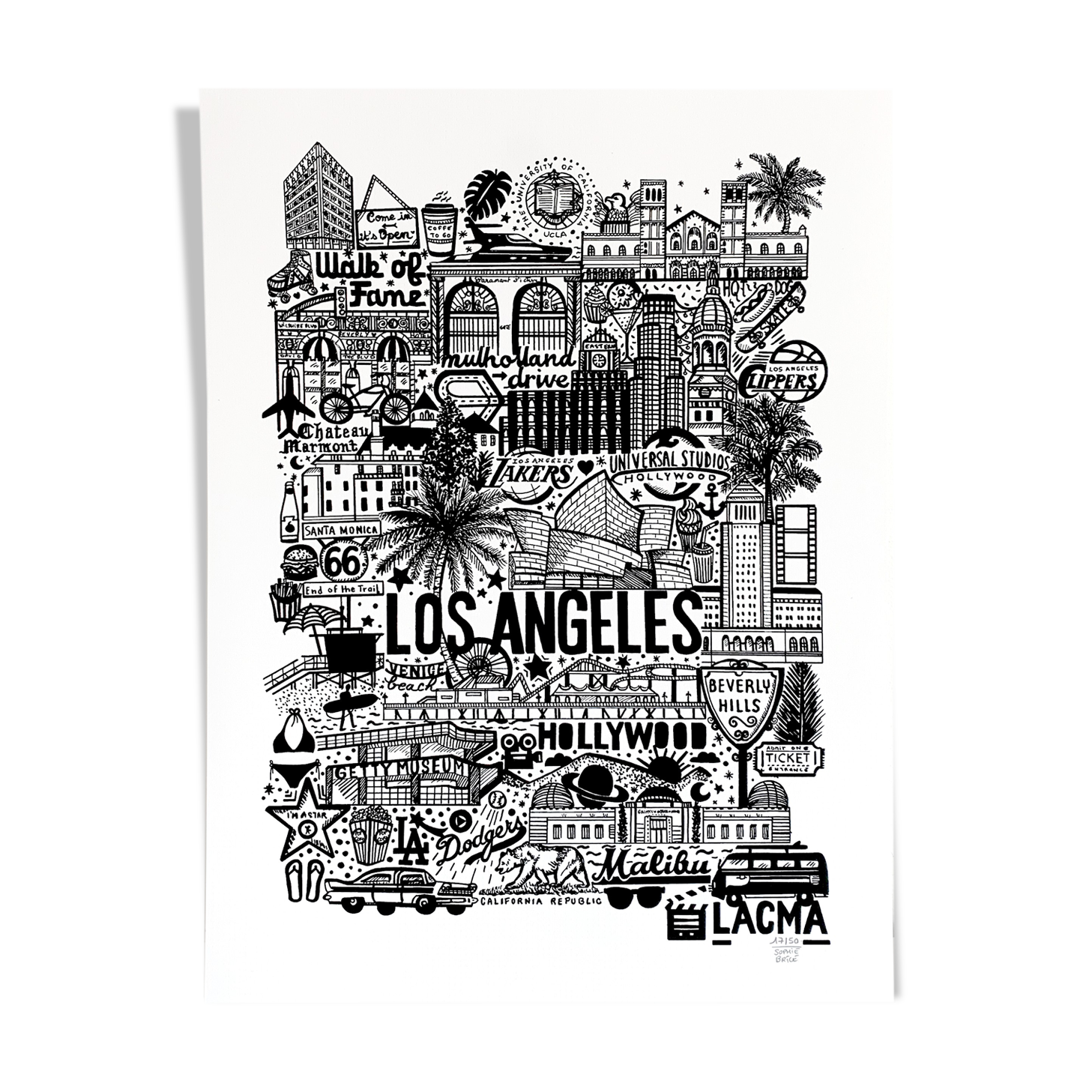 Los Angeles silkscreen