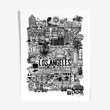 Los Angeles silkscreen