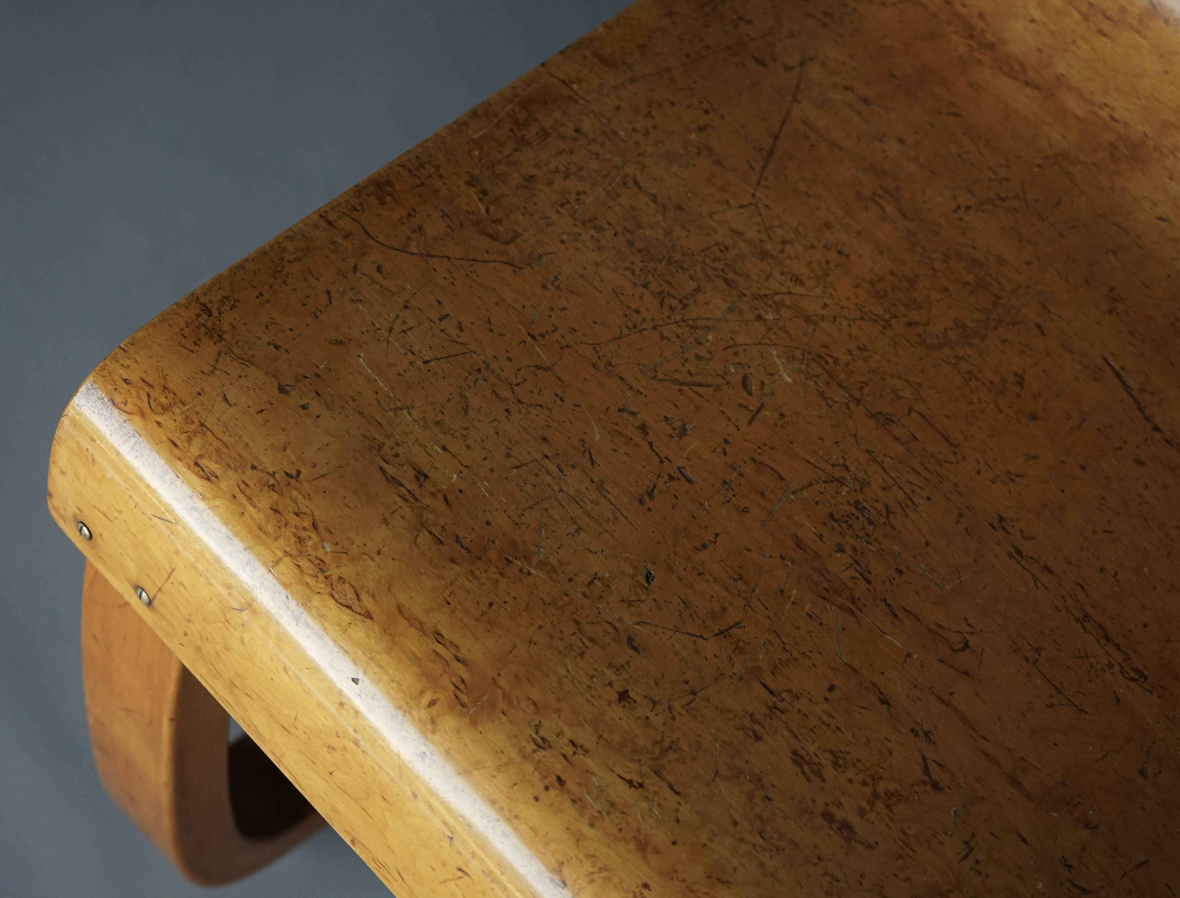 Alvar Aalto model no.21 chair with rare karelian birch seat, Finland 1930s