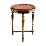 Table with metal tray painted