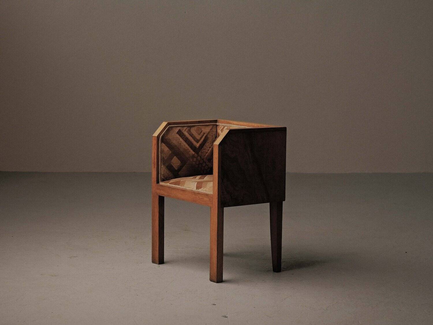Fauteuil cubiste Art Déco, France, vers 1930