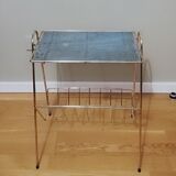 Coffee table door vintage magazines