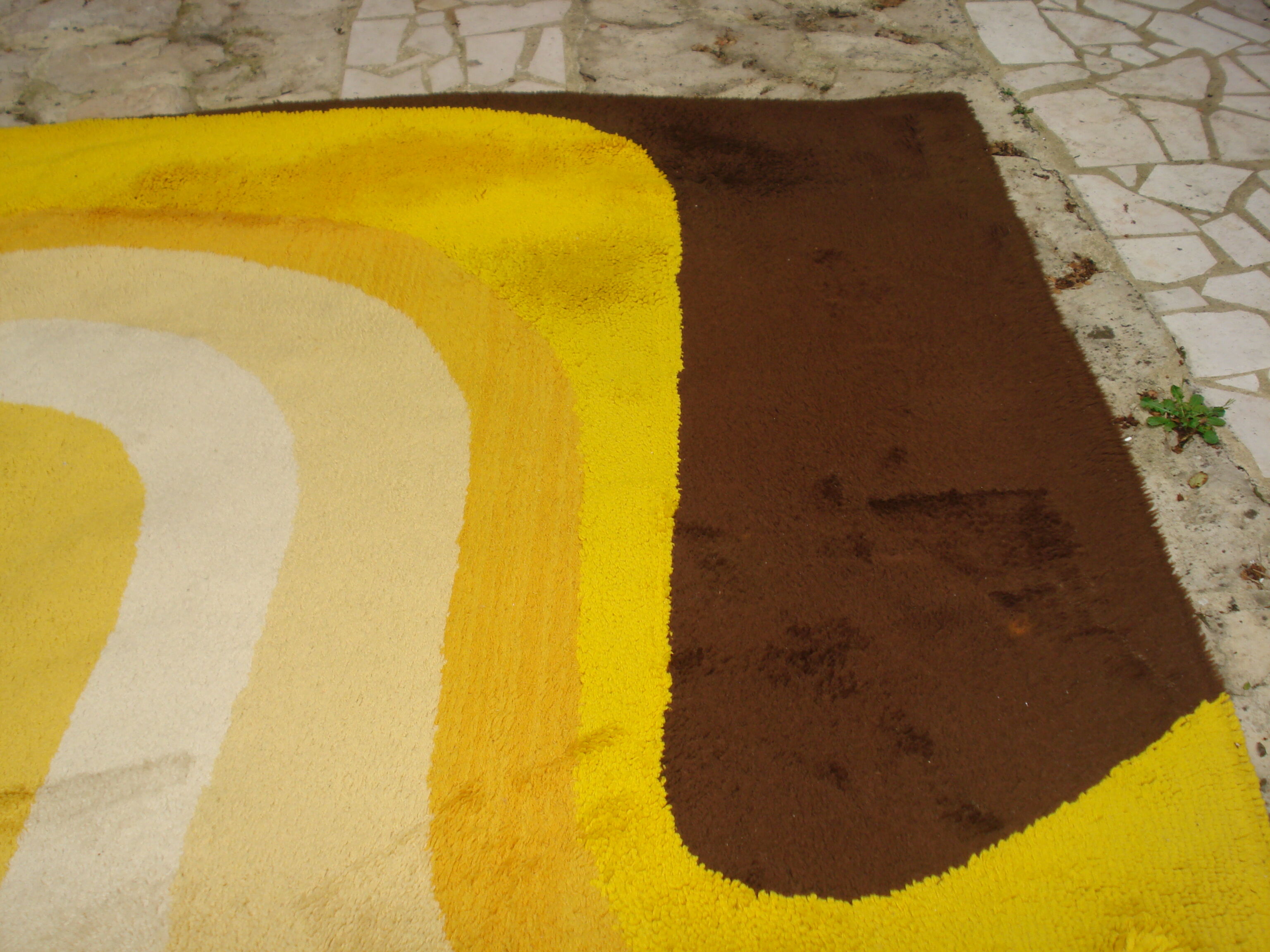 Holland rug 1970 space age pop modernist vintage 200 cm x 300 cm
